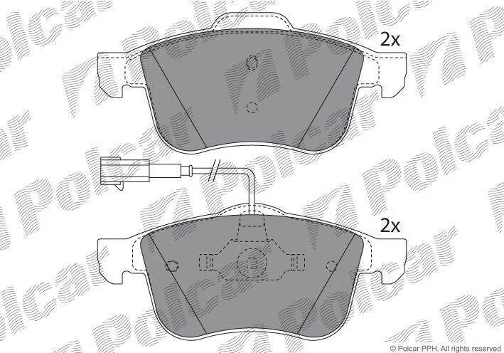 Тормозные колодки Polcar IE181772 (фото 1)