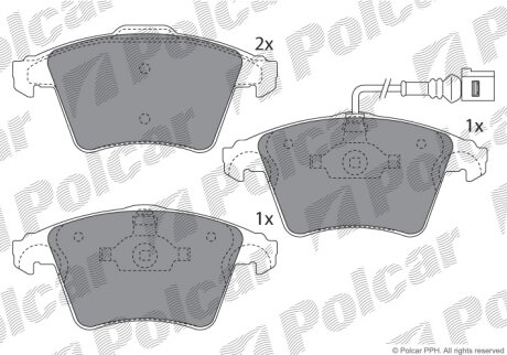 Тормозные колодки Polcar IE181778