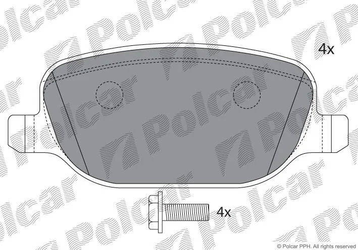 Гальмівні колодки Polcar IE181780 (фото 1)