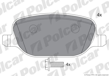Тормозные колодки Polcar IE181780