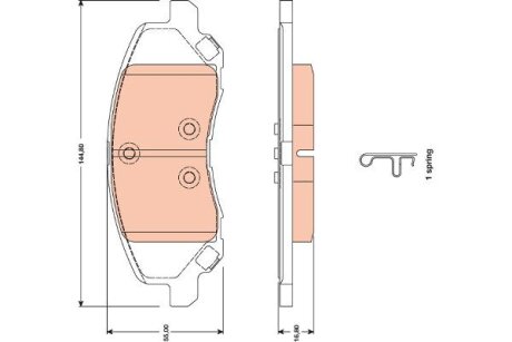 Тормозные колодки Polcar IE181806