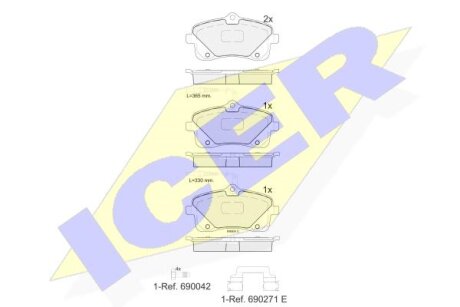 Тормозные колодки Polcar IE182024