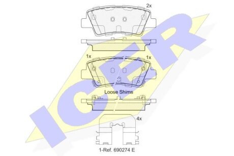 Тормозные колодки Polcar IE182036