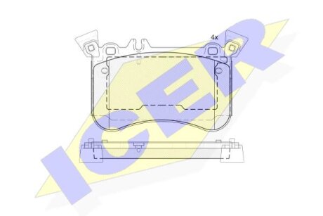 Тормозные колодки Polcar IE182042-203
