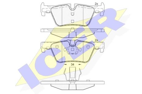 Тормозные колодки Polcar IE182049