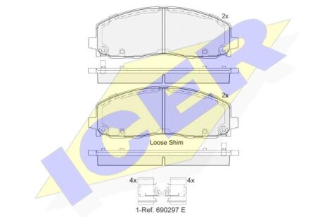 Тормозные колодки Polcar IE182054
