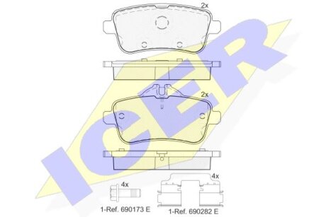 Тормозные колодки Polcar IE182072-067