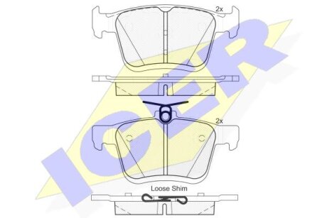 Тормозные колодки Polcar IE182099