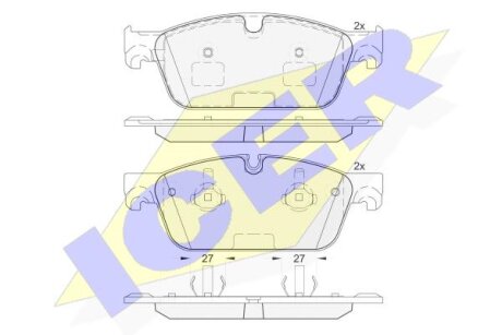 Тормозные колодки Polcar IE182105