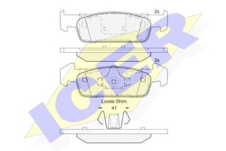 Тормозные колодки Polcar IE182115-202