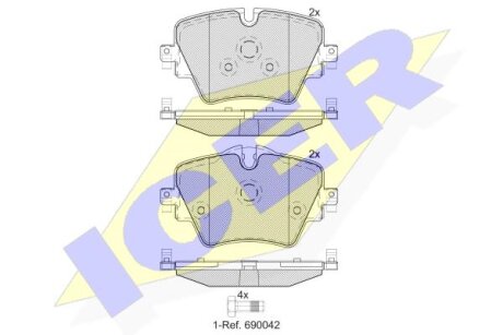 Тормозные колодки Polcar IE182216