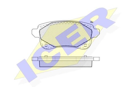Тормозные колодки Polcar IE182222-208