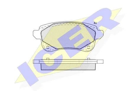 Тормозные колодки Polcar IE182222-208
