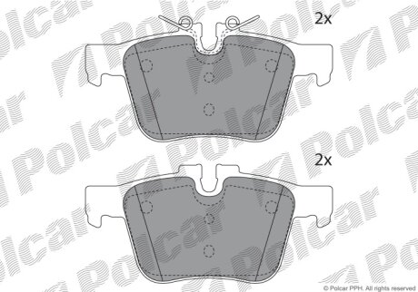 Тормозные колодки Polcar IE182232