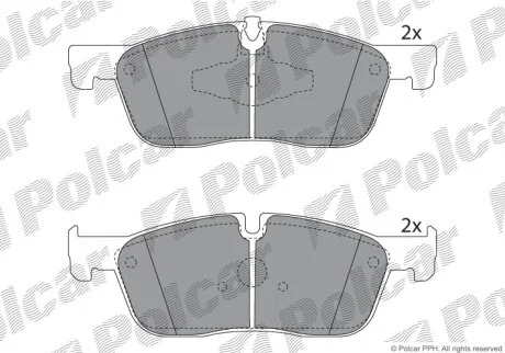 Тормозные колодки Polcar IE182236
