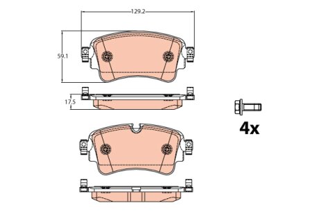 Тормозные колодки Polcar IE182256