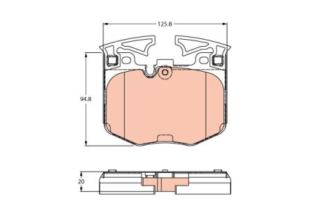 Тормозные колодки Polcar IE182280