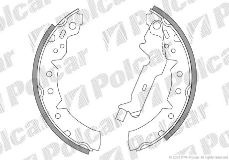 Барабанные колодки Polcar LS1883