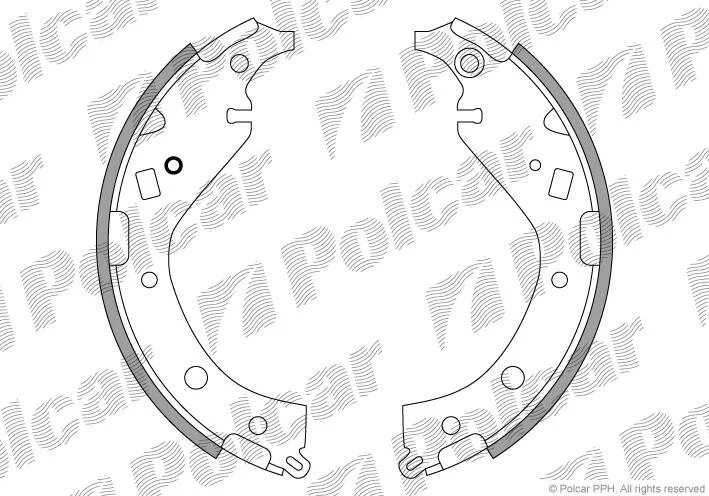 Гальмівні колодки барабанні Polcar LS1942 (фото 1)