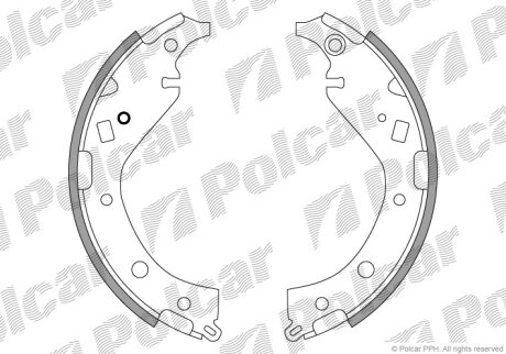 Барабанные колодки Polcar LS1942