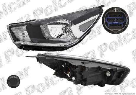 Фара основная Polcar OE92102H8000