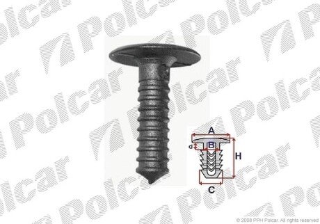 Кріплення обшивки Polcar RX58204Z