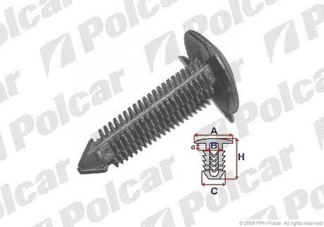 Крепление обшивки Polcar RXB22042