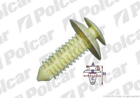 Кріплення дверної карти Polcar RXB22302