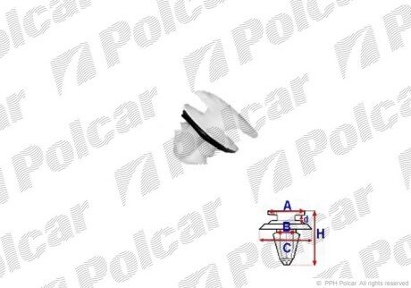 Крепление прокладки Polcar RXC10158