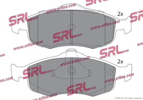 Тормозные колодки передние Polcar S70-0014
