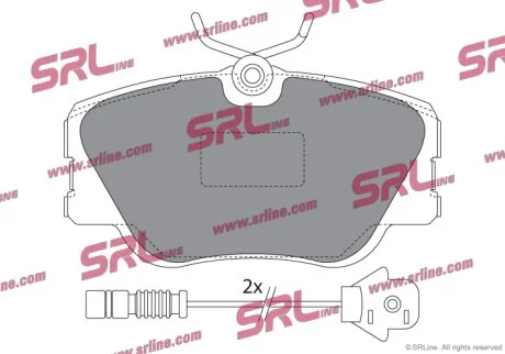 Тормозные колодки передние Polcar S70-0029