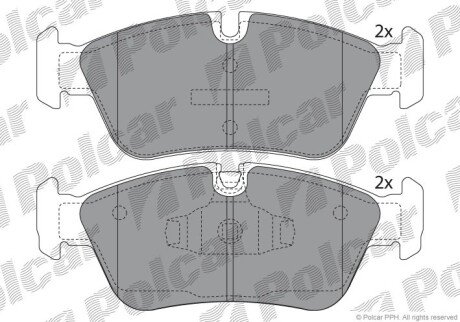 Тормозные колодки Polcar S70-0032