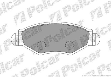 Гальмівні колодки Polcar S70-0070