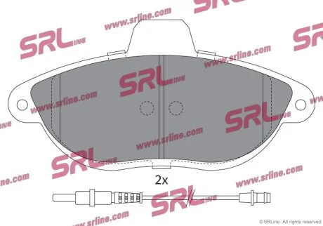 Гальмівні колодки передні Polcar S70-0127