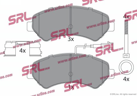 Тормозные колодки передние Polcar S70-0186