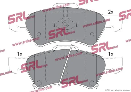 Тормозные колодки передние Polcar S70-0226