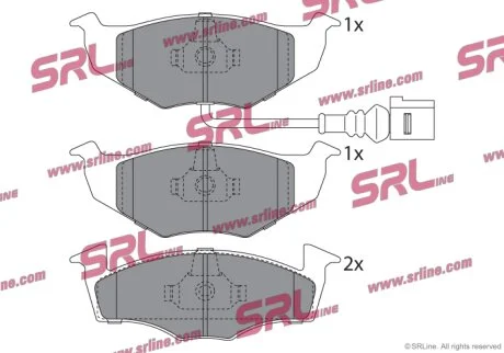 Гальмівні колодки передні Polcar S70-0227
