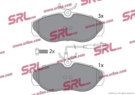 Тормозные колодки передние Polcar S70-0243