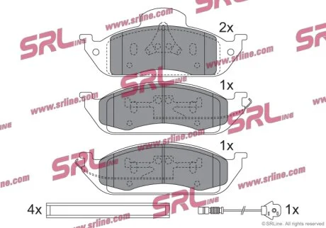 Тормозные колодки передние Polcar S70-0298
