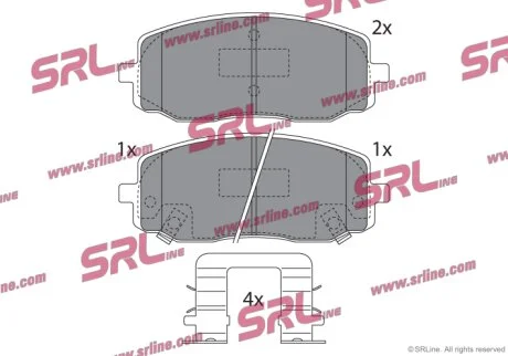 Гальмівні колодки передні Polcar S70-0332