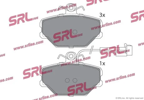 Тормозные колодки передние Polcar S70-0393