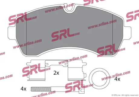 Гальмівні колодки передні Polcar S70-0446