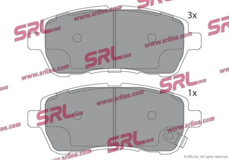 Гальмівні колодки передні Polcar S70-0493