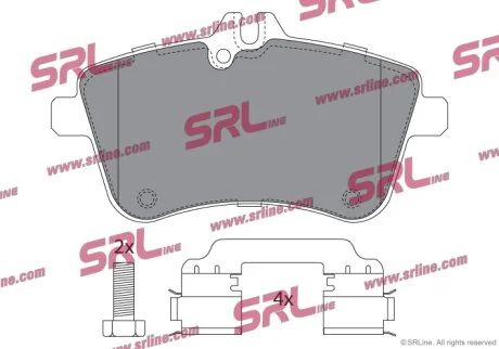 Тормозные колодки передние Polcar S70-0496