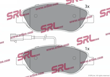 Тормозные колодки передние Polcar S70-0528