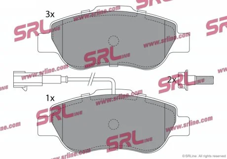 Тормозные колодки передние Polcar S70-0547