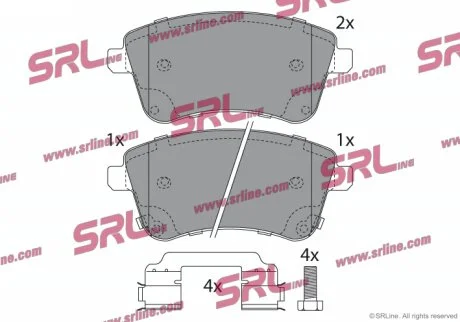Гальмівні колодки Polcar S70-0562