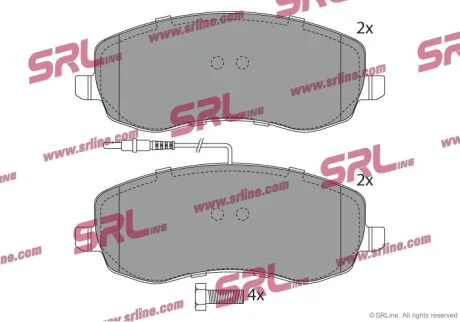 Тормозные колодки передние Polcar S70-0566
