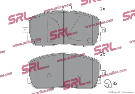 Гальмівні колодки Polcar S70-0874