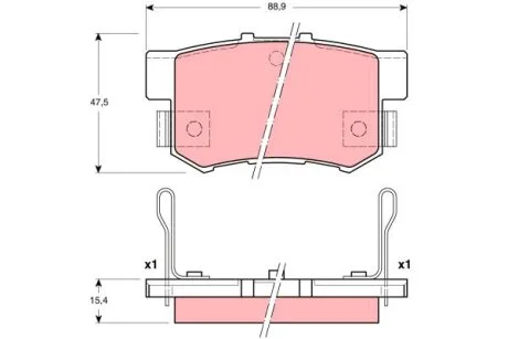 Гальмівні колодки Polcar S70-1124
